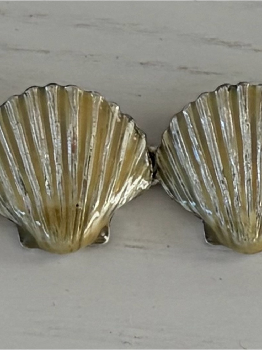 Metallic Shell Bracelet - Champagne Gold